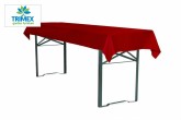 red tablecloth for beer table