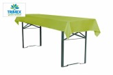 grüne Tischdecke für Biertisch
