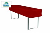 red tablecloth for beer table